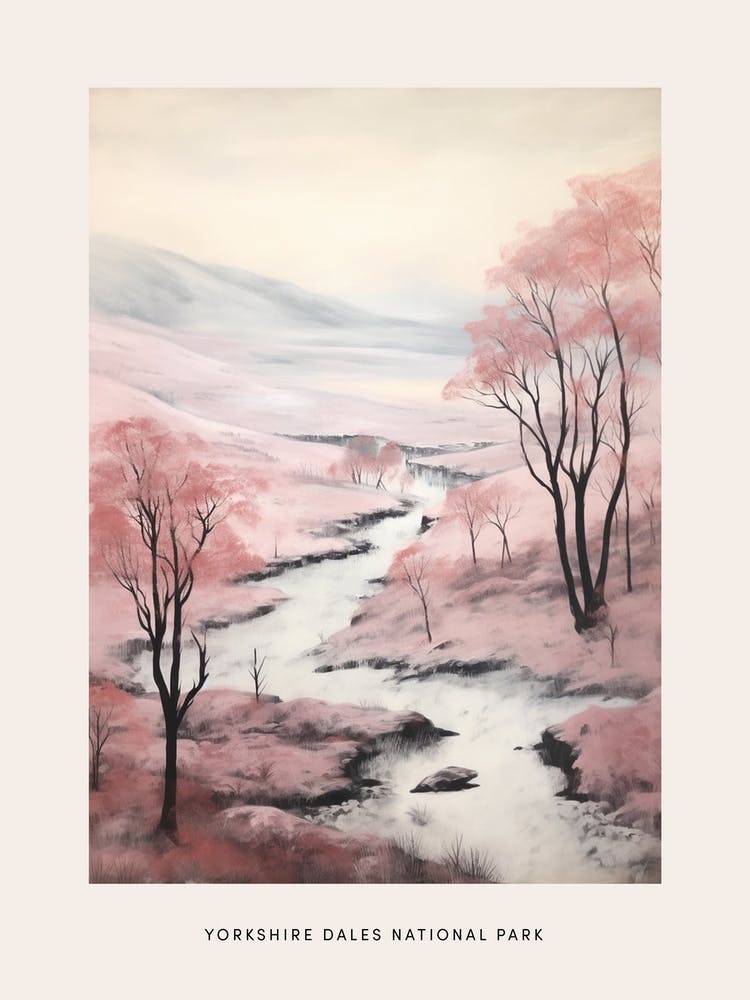 Dreamy Winter National Park Poster  Yorkshire Dales National Park England 4