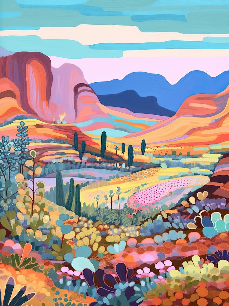 Colourful Desert Illustration 11