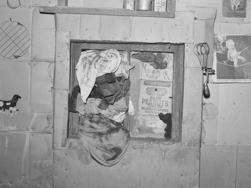 Untitled Photo, Possibly Related To Window In Kitchen Of House, Williams County, North Dakota, During Dust