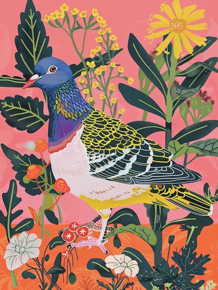 Spring Birds Pigeon 5