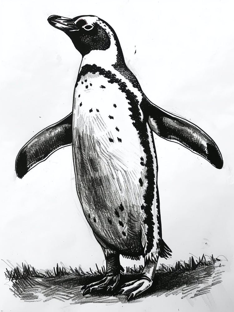 King Penguin Standing On Tiptoes 3