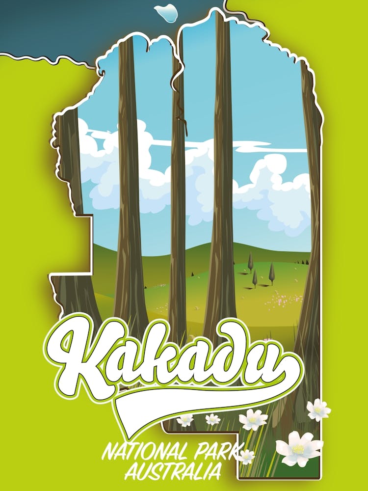 Kakadu National Park Australia map 1