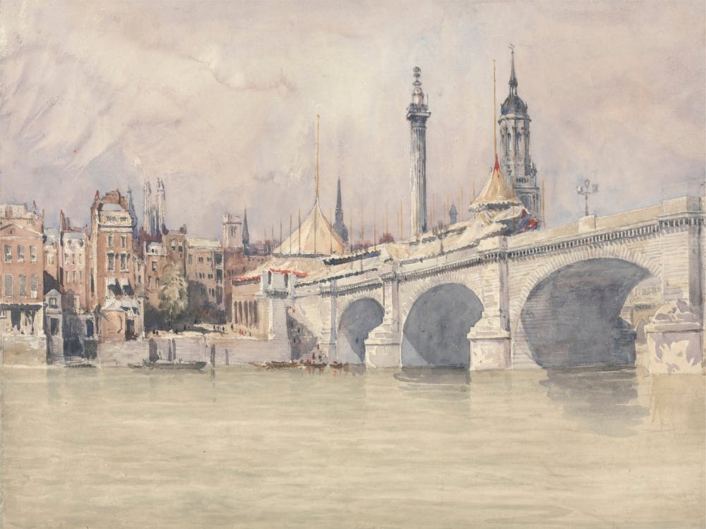 The Opening Of The New London Bridge, David Cox