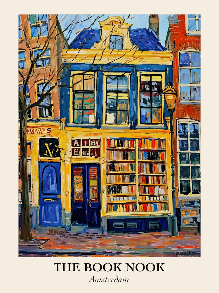 Amsterdam Book Nook Buchhandlung 3 Poster