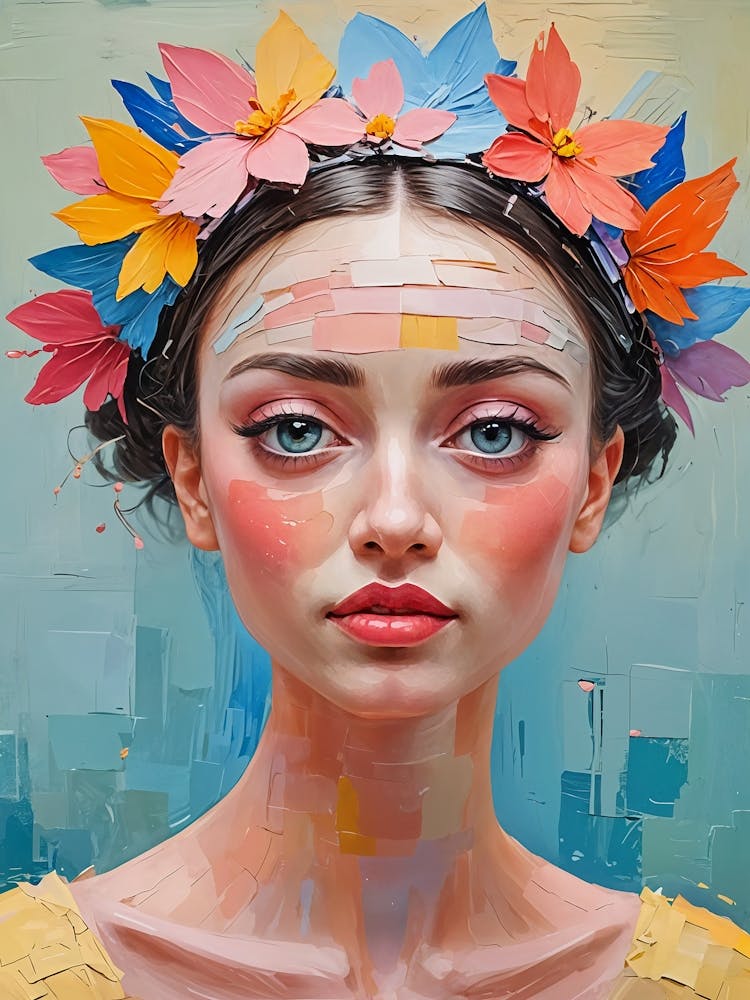 Girl With Flower Crown no2