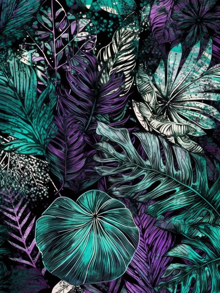 Tropical Leaves flowers nature 1