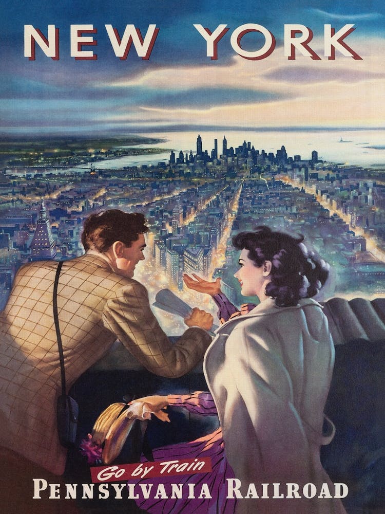 New York City Vintage Travel Poster