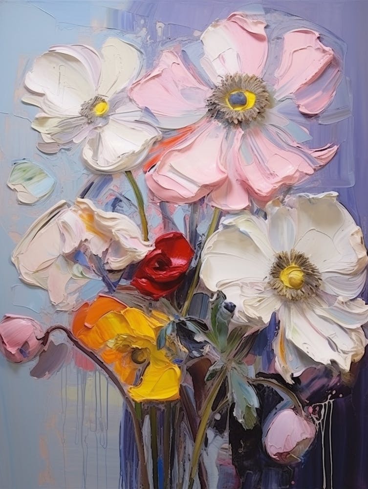 Abstract Flower Painting Anemone 3