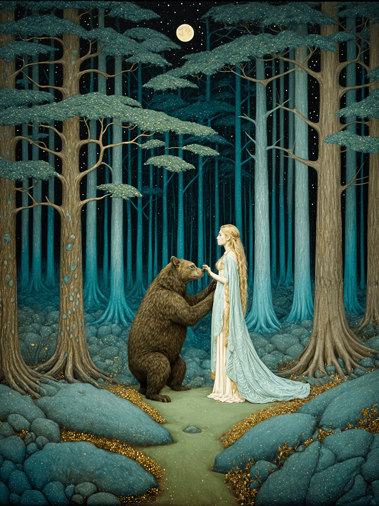 The Maiden And Her Bear no2