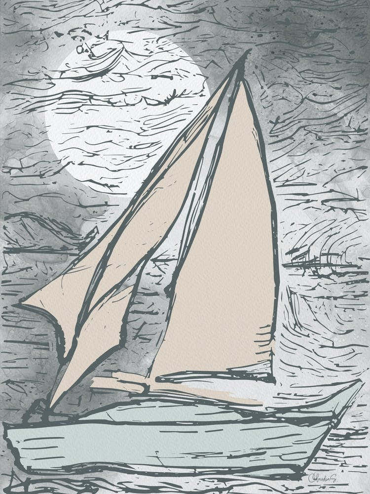 Sailboat At Night