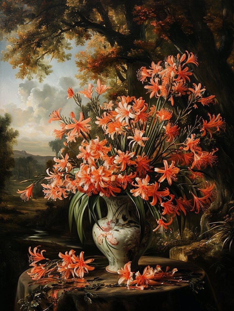 Baroque Floral Still Life Cineraria 6