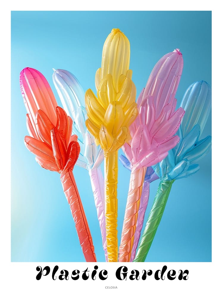 Dreamy Inflatable Flowers Poster Celosia 1