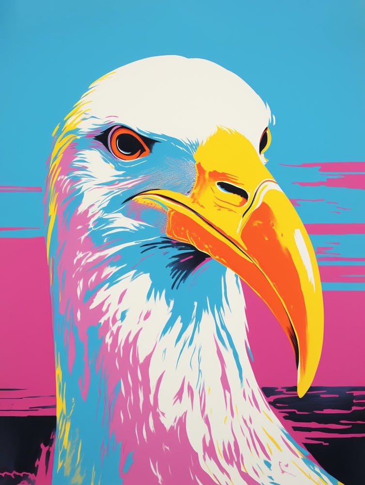 Andy Warhol Style Bird Albatross 2