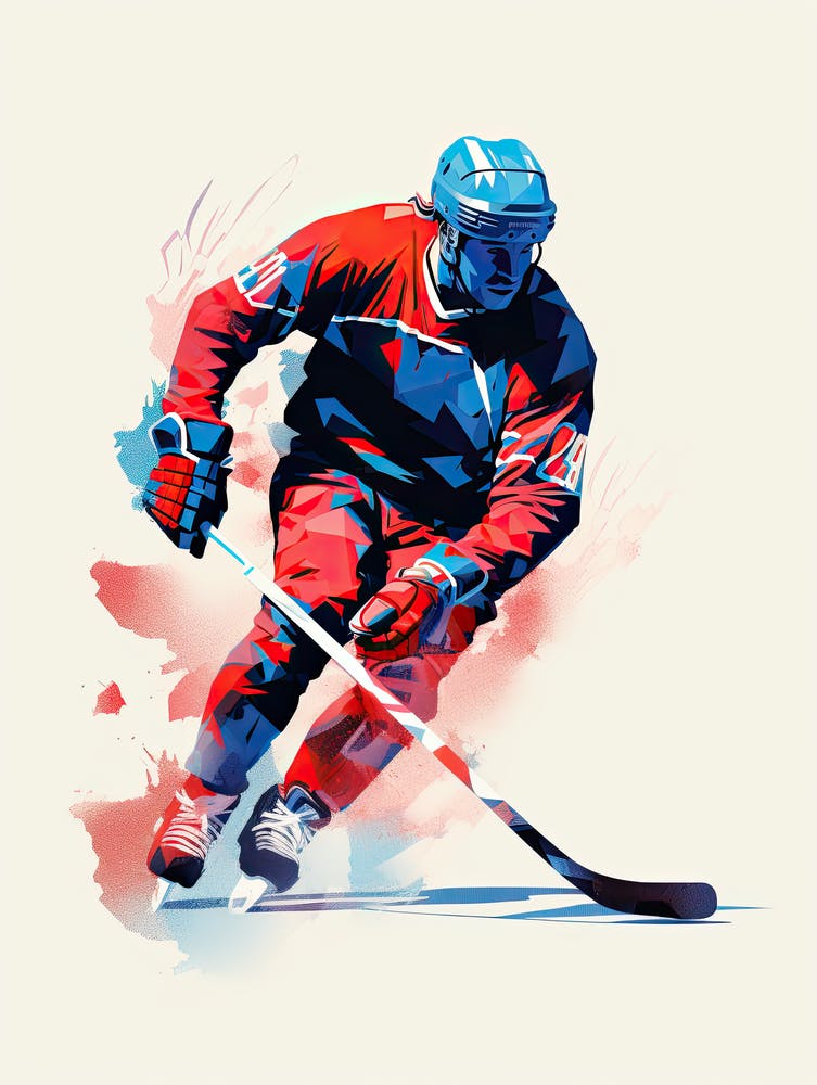 Ice Hockey Player In Action 2