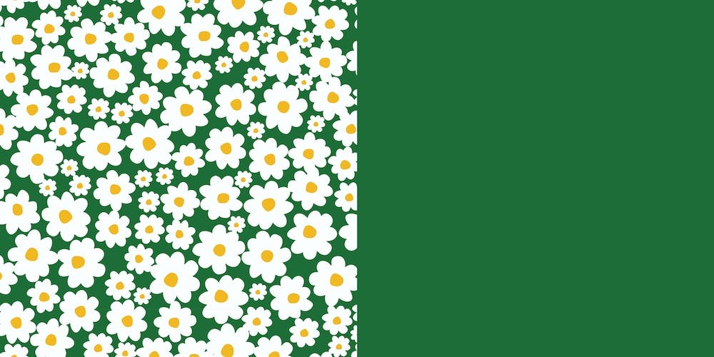 Daisy Garden Green