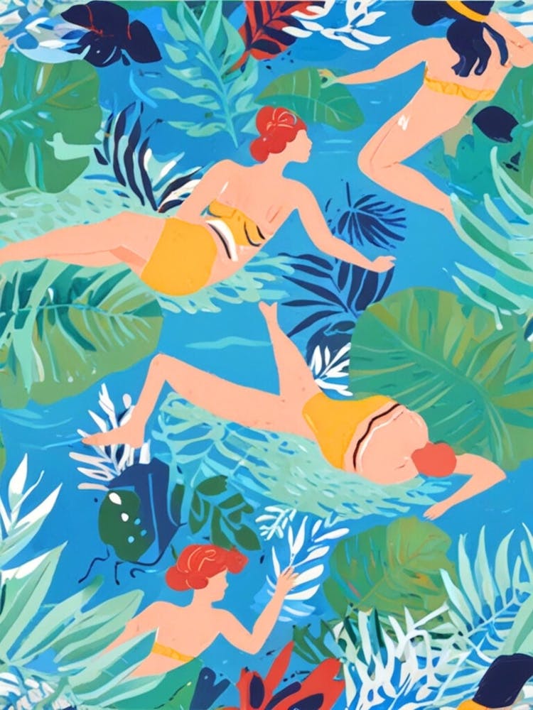 Swimsuits In The Pool