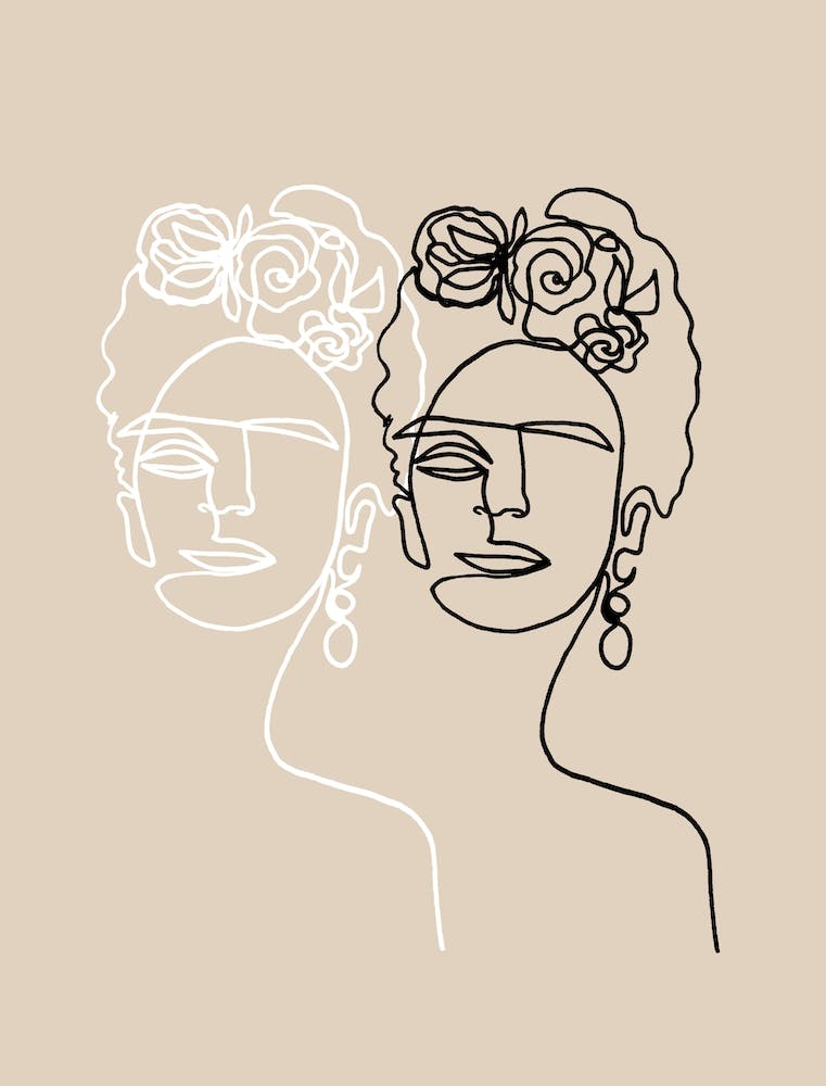 Frida Kahlo Double Beige