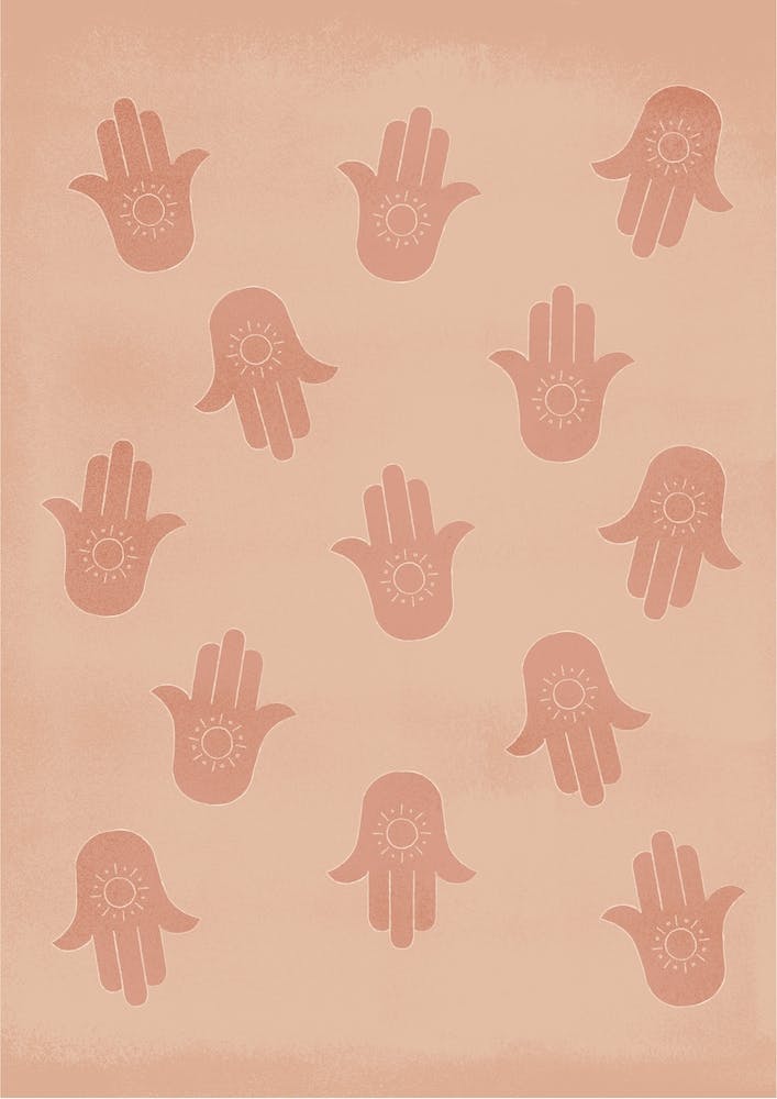 Hamsa Hands 2 Terracotta