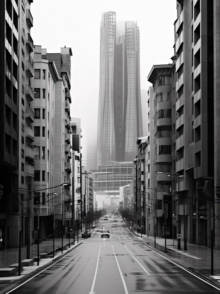 Bilbao, Spain, Black And White Photography 3