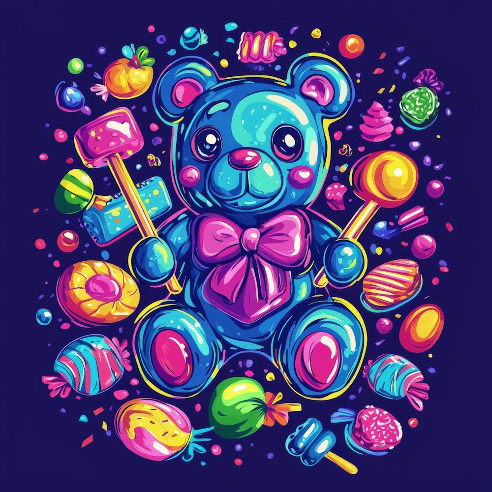 Ours en Peluche avec Bonbons