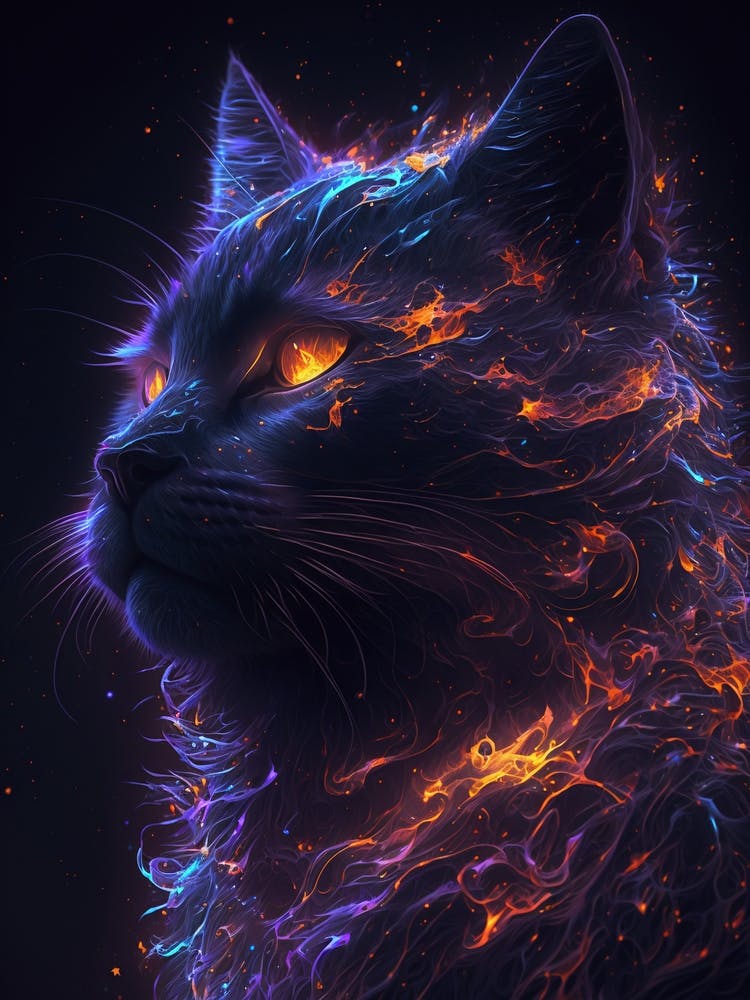 Universe Fire Cat