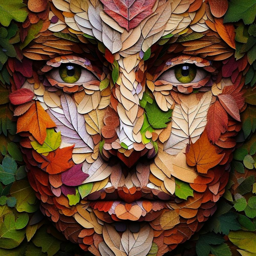 Autumn Leaves Face