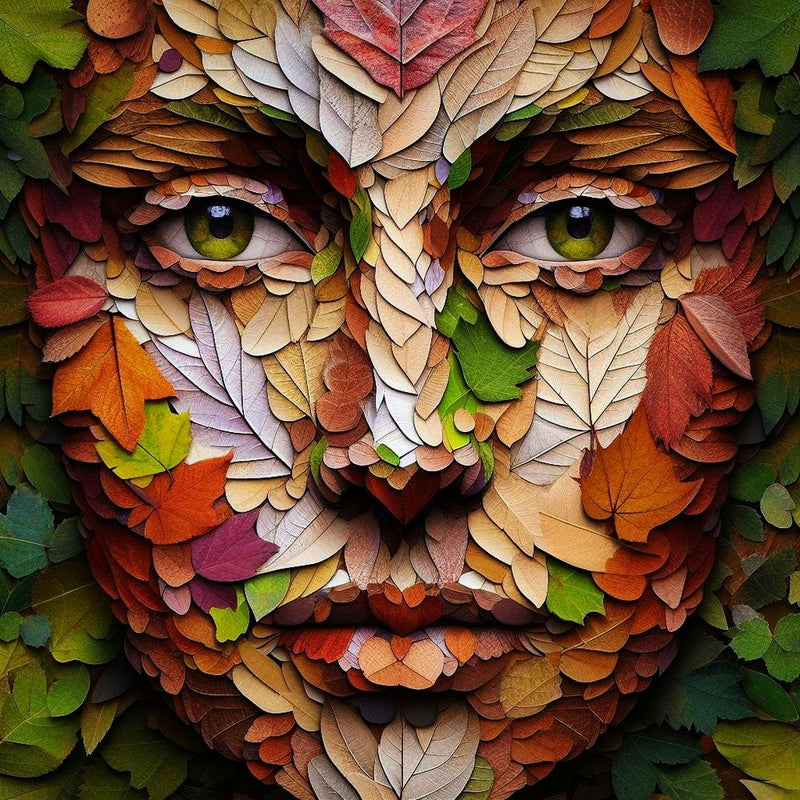 Autumn Leaves Face