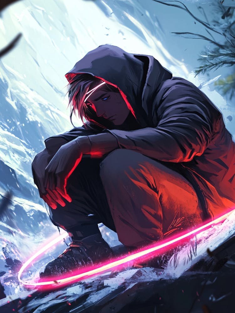 Gamer Lonliness Pink Wallpaper