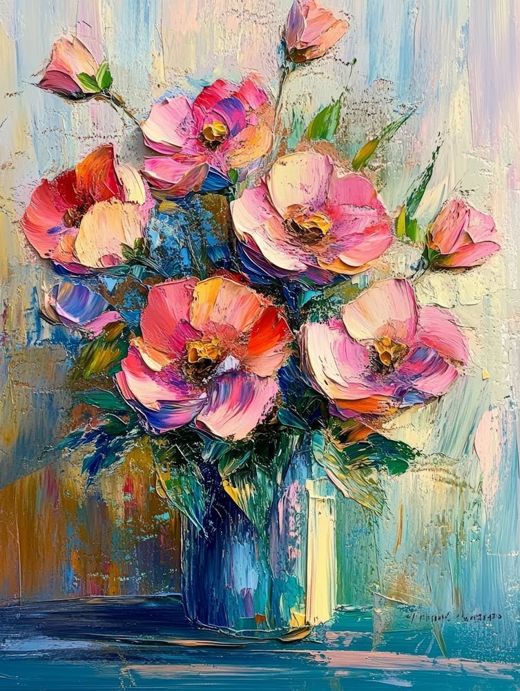 Poppies In A Vase