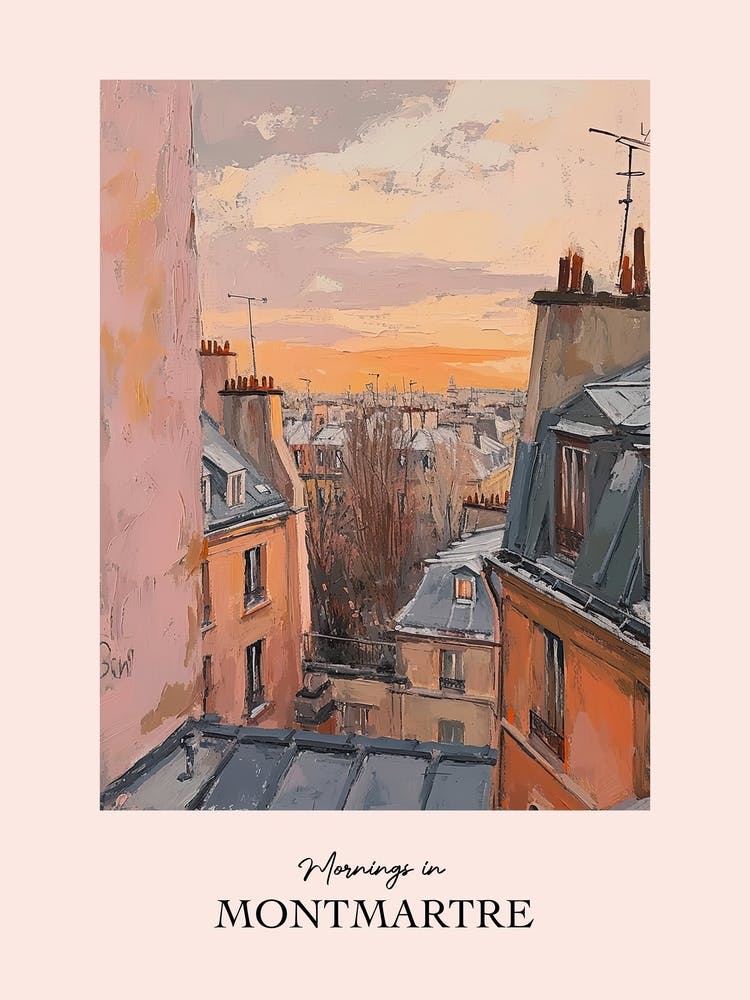 Mornings In Montmartre Rooftops Morning Skyline 4