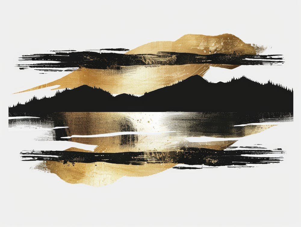 Gold Mountains Painting 2