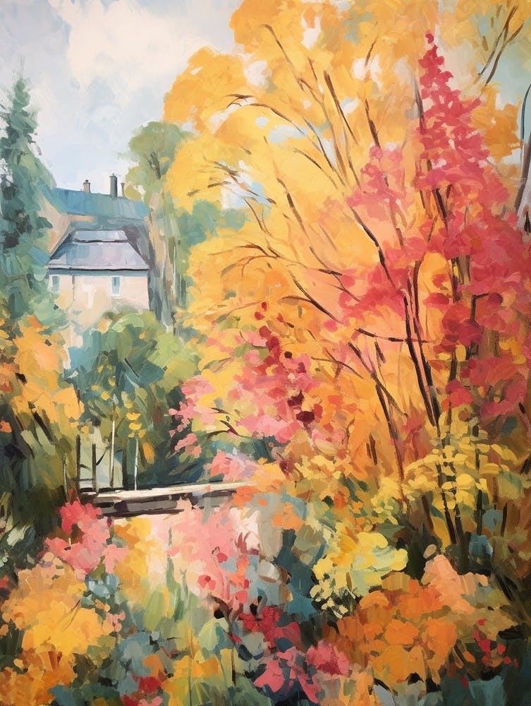 Autumn Gardens Painting Le Jardin Plume France 2
