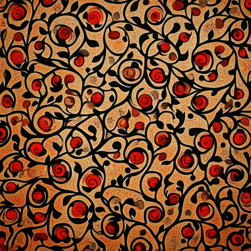 Red Berries On A Brown Background