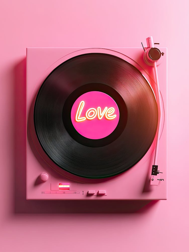 Lyrical Love Vinyl Poster