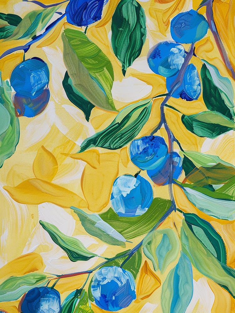 Beautiful blue fruits - abstract art, abstract painting  city wall art, colorful wall art, home decor, minimal art, modern wall art, wall art, wall decoration, wall print colourful wall art, decor wall art, digital art, digital art download, interior wall