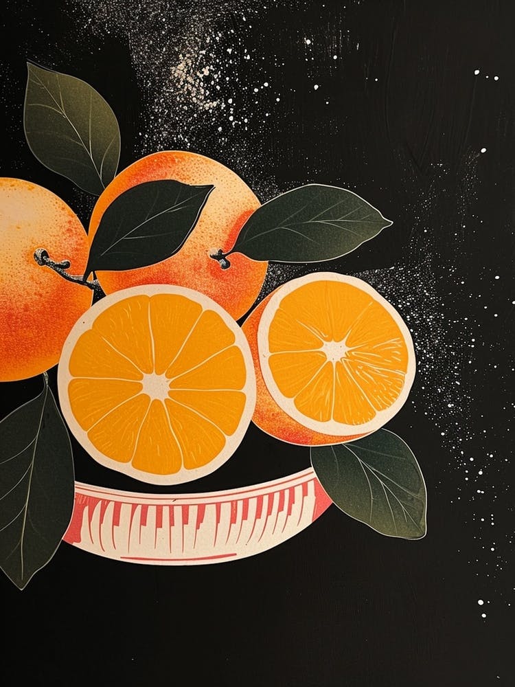 Art Deco Oranges