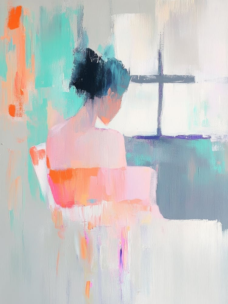 Abstract Of A Woman By The Window