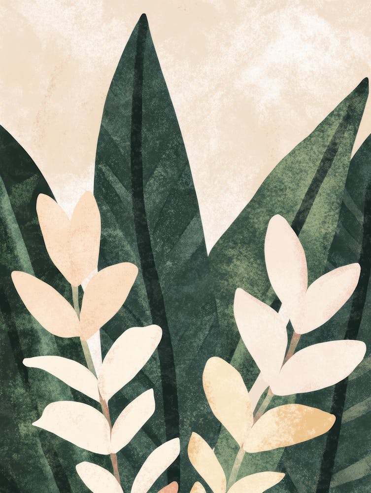 Tropical Leaves Canvas Print 8