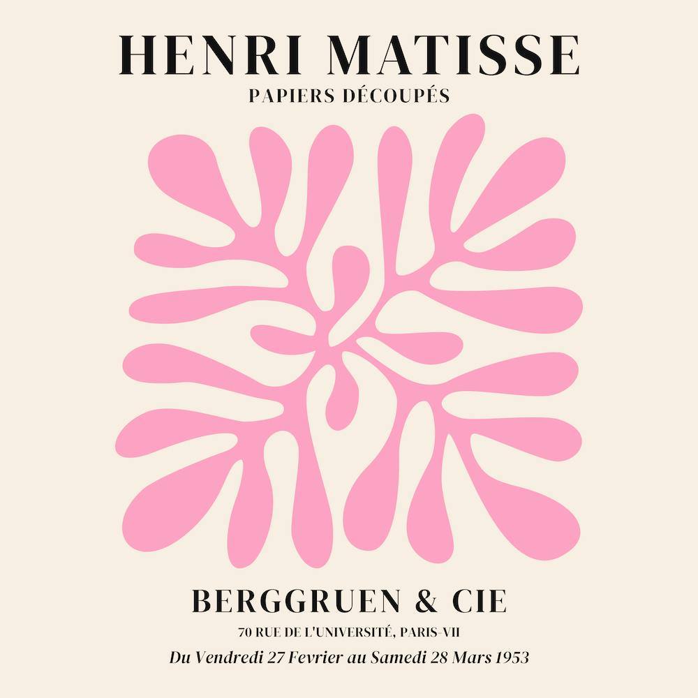 Henri Matisse pink coral reef edition