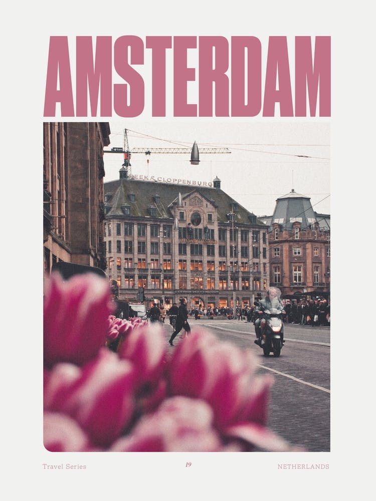 Amsterdam Travel Poster - Gallery Wall