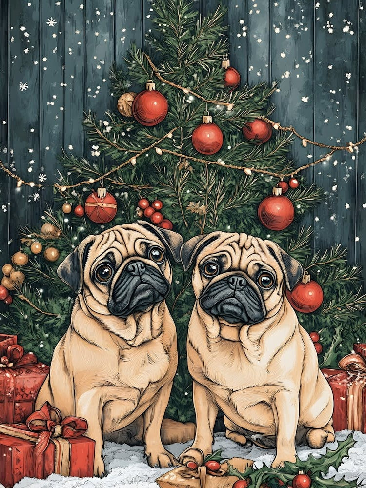 Christmas Pugs 21