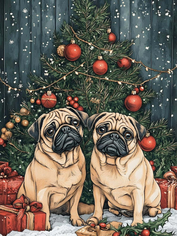 Christmas Pugs 21