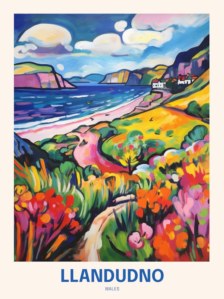 Llandudno Wales Uk Travel Poster