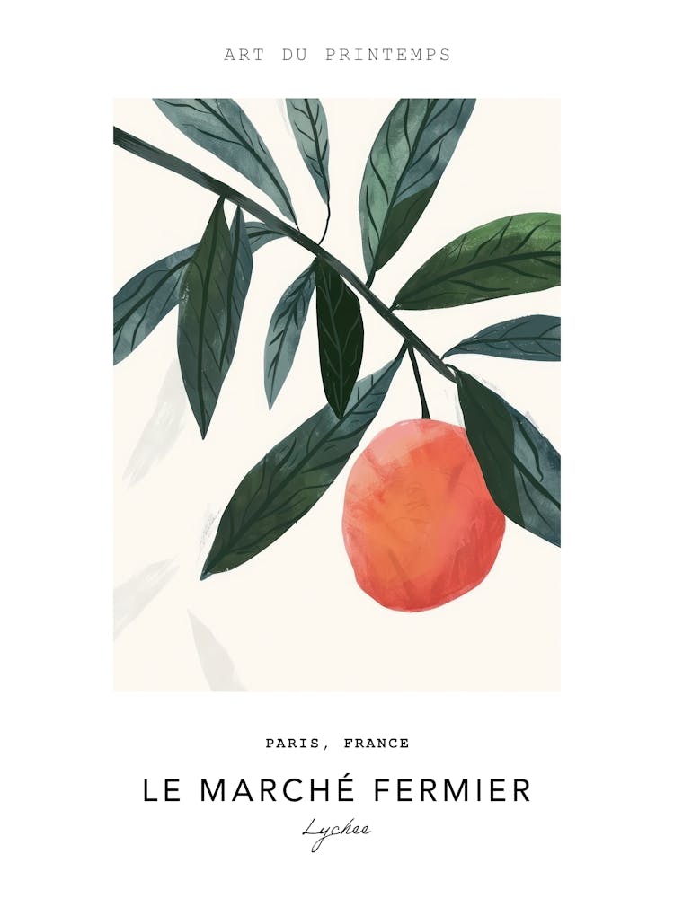 Lychee Le Marche Fermier Poster 1