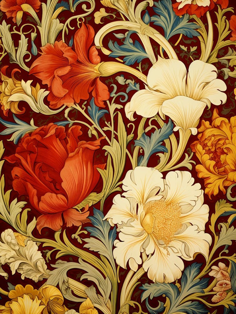Victorian Floral Wallpaper 2