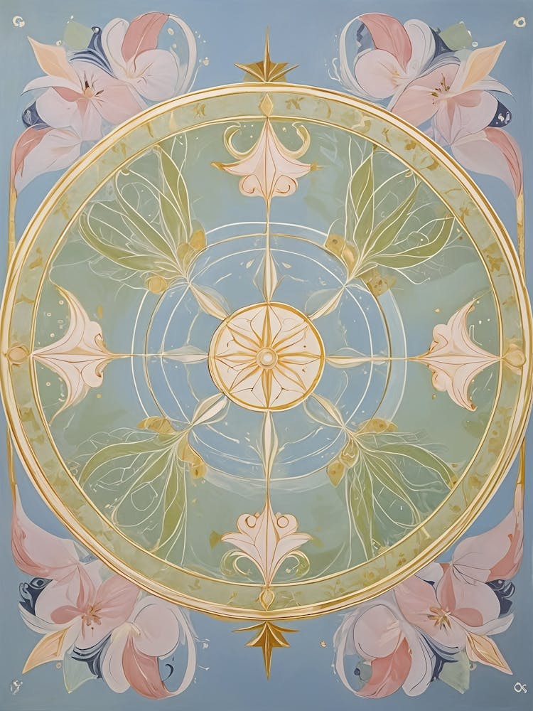 Abstract Pastel Compass no2