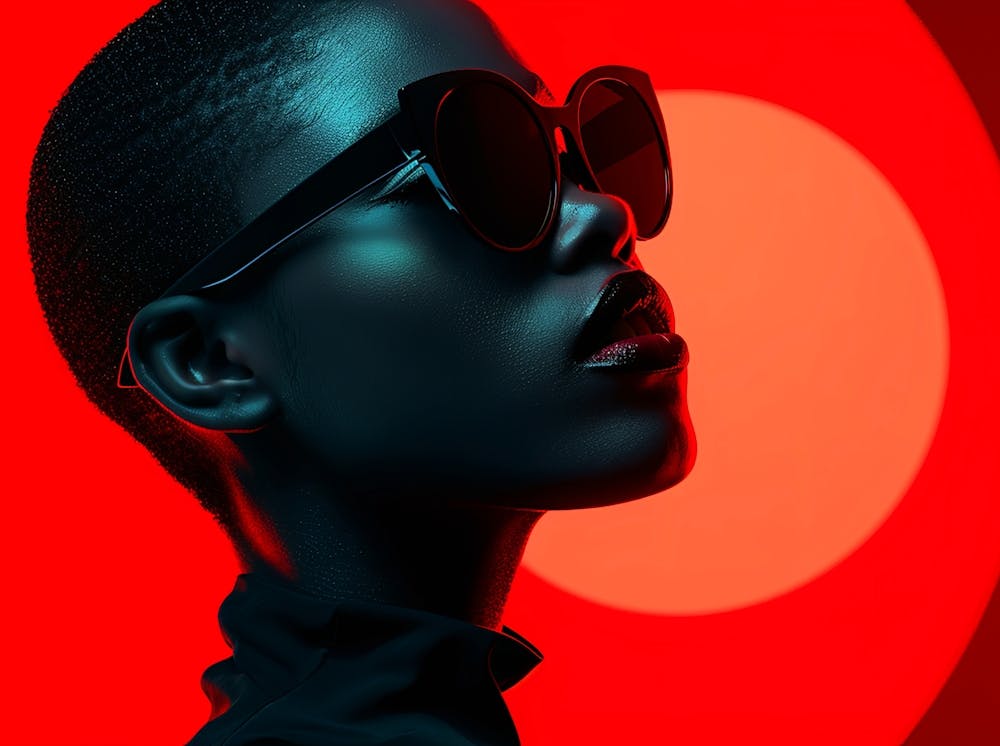Black Woman With Sunglasses