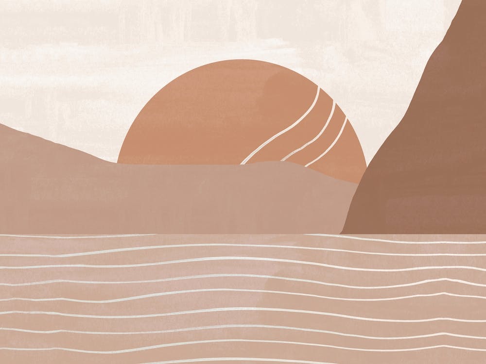 Sunset In The Desert