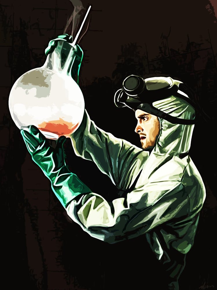 Scientist Holding A Flask Breaking Bad movie
