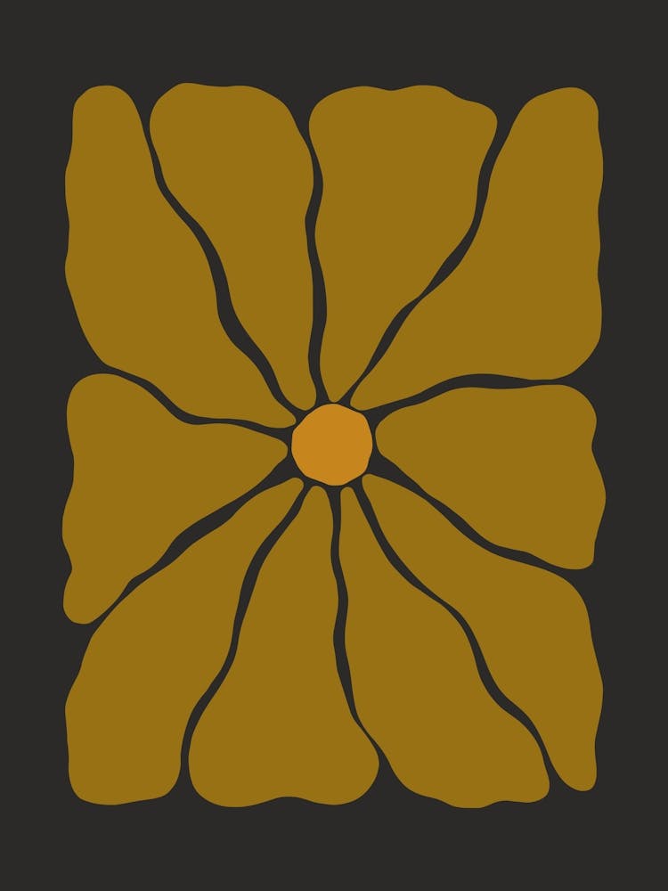 Autumn Flower 01 - Soot Brown